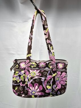 Vera Bradley "Purple Punch" Morgan Shoulder Bag Rare Retired Pattern Y2K